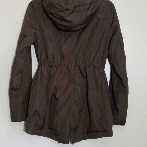 Merona olive green utility jacket with jersey lining and hood - Picture 8 of 13